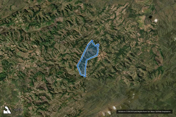 Imagem de satélite de FAZENDA ENTRECOSTO L. DN. FAZENDA BAU - GLEBA 05 - Parte 1 em Niquelândia - GO