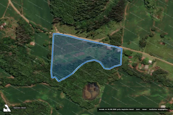 Imagem de satélite de Lote Rural n.° "40" - Núcleo Mendes - Gleba 2 em Sarandi - RS