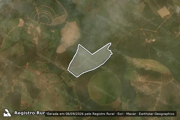 Imagem de satélite de FAZENDA SANTO ANTONIO DA BOA VISTA OU PIANCÓ - GLEBA D - 001 em Luziânia - GO
