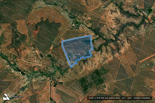 Imagem de satélite de FAZENDA SÃO BENTO-PIACÓ - Parte 1 em Mirabela - MG