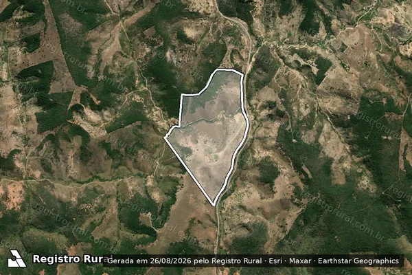 Imagem de satélite de FAZENDA CRUZETA - FAZENDA CRUZETA ? PARCELA 001 em Padre Paraíso - MG