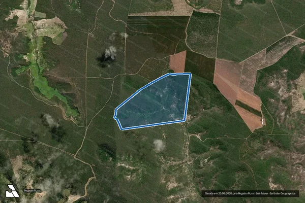 Imagem de satélite de FAZENDA SÃO JOANICO-CORREGO BARRA QUEIMADA - Parte 2 em Ponto dos Volantes - MG