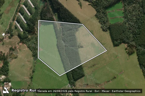 Imagem de satélite de Fazenda Sao Domingos I - Única em Ponte Alta - SC