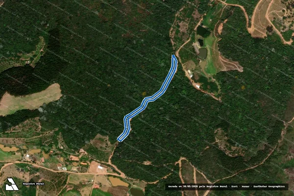 Imagem de satélite de FAZENDA BANANEIRAS - GLEBA 02 em Venda Nova do Imigrante - ES