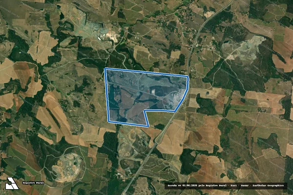 Imagem de satélite de Fazenda São Francisco Jazida Spada - Parte 1 em Rio das Pedras - SP