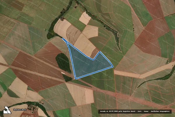 Imagem de satélite de Fazenda Baixadinha - PARTE 1 em Terra Roxa - SP