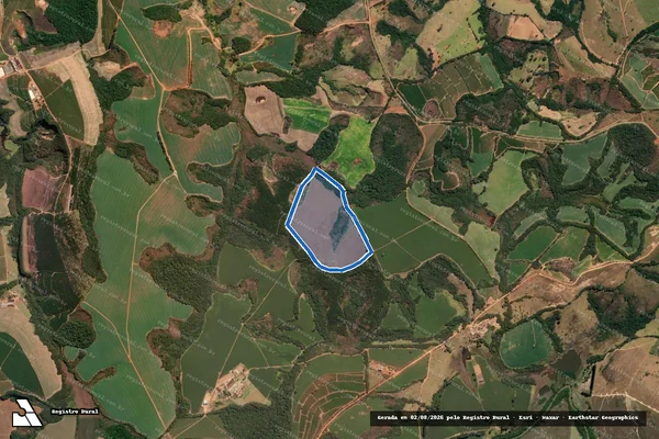 Imagem de satélite de Sítio Campo Formoso - Parte 1 em Luminárias - MG