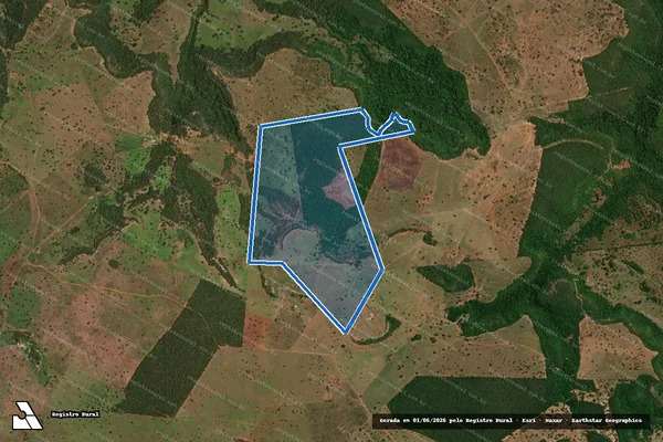 Imagem de satélite de Fazenda Pricesinha do Sul - Área A em Figueirão - MS