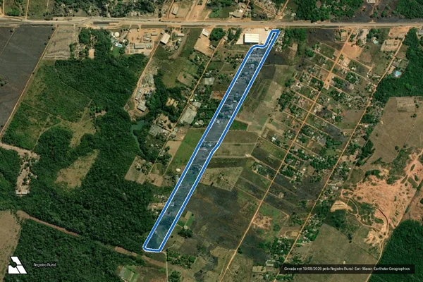 Imagem de satélite de Lote de terras rural nº 15 parte ?A? e 15 parte ?B? - PARCELA 01 em Porto Velho - RO