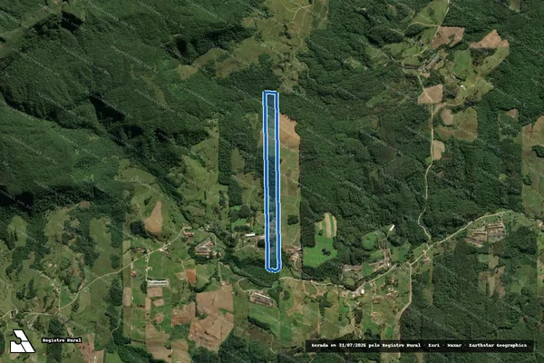 Imagem de satélite de VANDERLÉIA CRUZETA TARTARE - Parcela 01 em Orleans - SC
