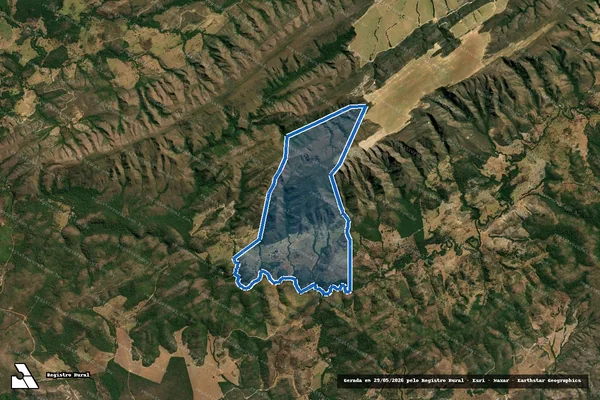 Imagem de satélite de FAZENDA RECANTO - Parte 1 em Água Fria de Goiás - GO