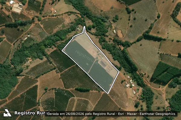 Imagem de satélite de FAZENDA SERRA - FAZENDA SERRA 7A em Varginha - MG
