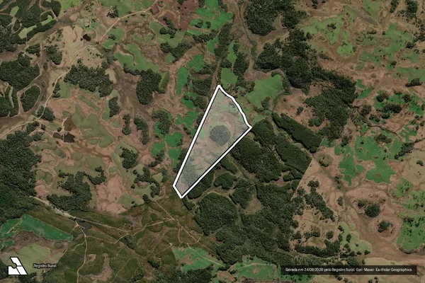 Imagem de satélite de Fazenda do Tigre II - Gleba B em Lebon Régis - SC
