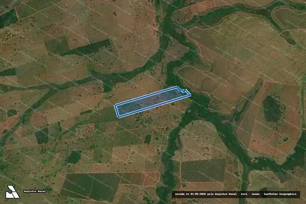 Imagem de satélite de Fazenda Soledade - Parte 1 em Carneirinho - MG