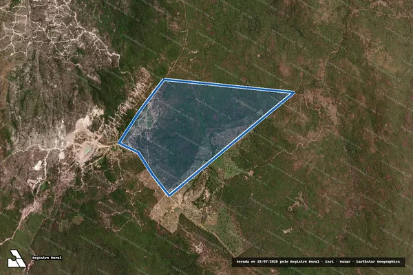 Imagem de satélite de FAZENDA MUNDENGO - 001 em Nova Roma - GO