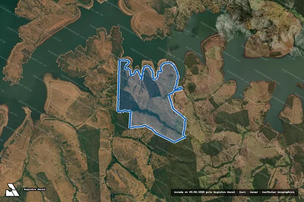 Imagem de satélite de FAZENDA PATRONA - 18.346 em Araguari - MG