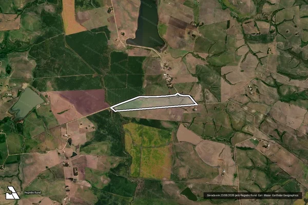Imagem de satélite de Planta - PE Conquista do Arvoredo - Lote 08B - Lote 08B em Hulha Negra - RS