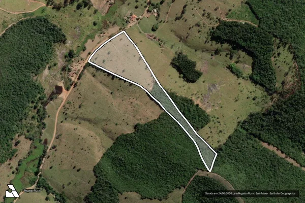 Imagem de satélite de SITIO PINA  - Parte 1 em Caraí - MG