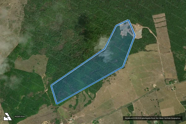 Imagem de satélite de TD FAZENDA SERRA VERDE PARTE DESMEMBRADA - TD FAZENDA SERRA VERDE em Cantá - RR