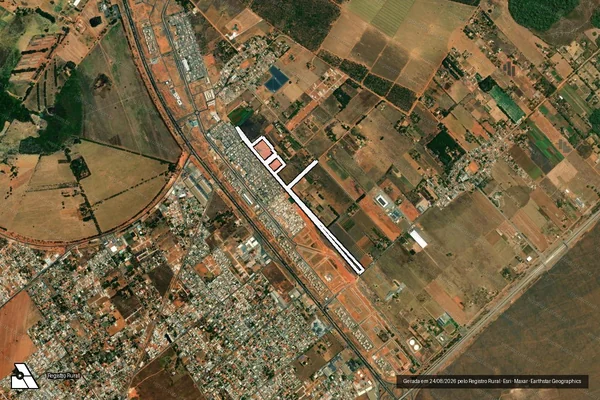 Imagem de satélite de Fazenda Gama ? CAUB  - Remanescente 7 em Brasília - DF
