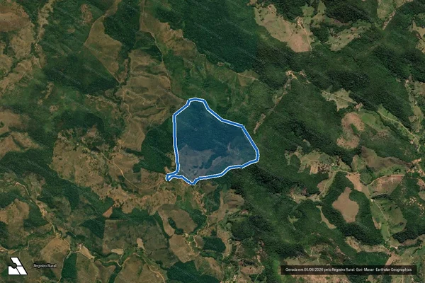 Imagem de satélite de Fazenda Santa Clara - Parcela 1 em São Sebastião do Maranhão - MG
