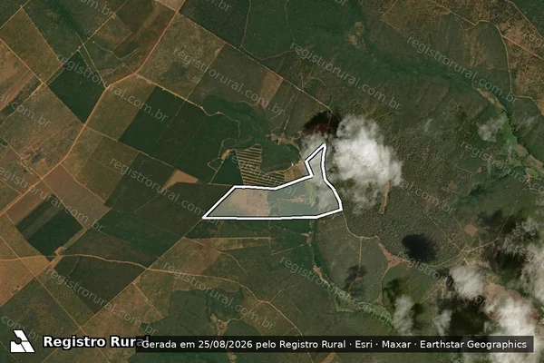 Imagem de satélite de FAZENDA TAQUARA - Parte 1 em Rio Pardo de Minas - MG