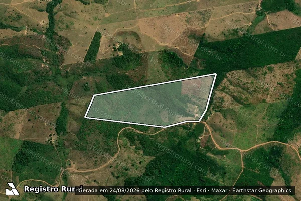 Imagem de satélite de P.A. ITACAIUNAS AÇÚ ? LOTE 102 - Lote 102 ? ÁREA I em Marabá - PA