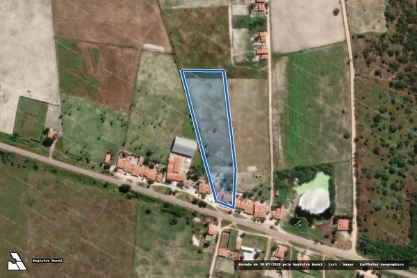 Imagem de satélite de SITIO CURRAIS ? LOTE 0693 - Parte 1 em Ibicuitinga - CE