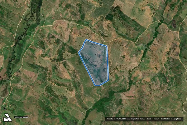 Imagem de satélite de FAZENDA SANTA MARIA E SAO JOSE - PARCELA 02 em Itanhém - BA