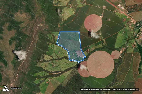 Imagem de satélite de Fazenda Funil e Guarda-Mor - Parcela 1 em Guarda-Mor - MG