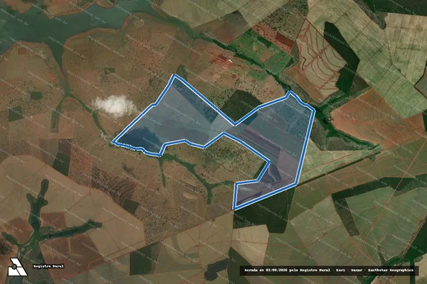 Imagem de satélite de Fazenda Varjãozinho - Parcela 1 em Santa Vitória - MG