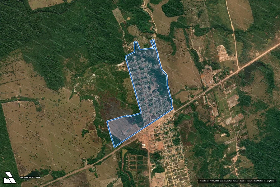 Imagem aérea do item B