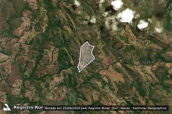 Imagem de satélite de FAZENDA SÃO FRANCISCO OU CALHAMAR / FAZENDA SÃO FRANCISCO OU CALHAMAR - Gleba A em Faina - GO