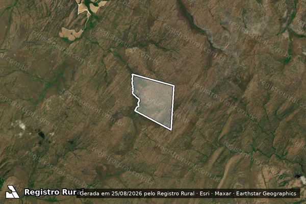Imagem de satélite de FAZENDA MUNDENGO DENOMINADO SÃO MIGUEL em Nova Roma - GO