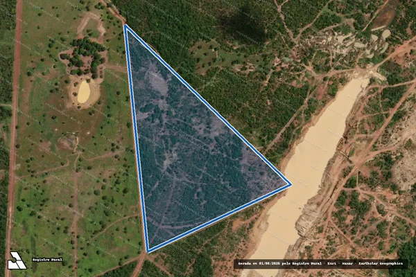 Imagem de satélite de Parte do Lote Bocaiuval ? Área B - Parte 1 em Nossa Senhora do Livramento - MT