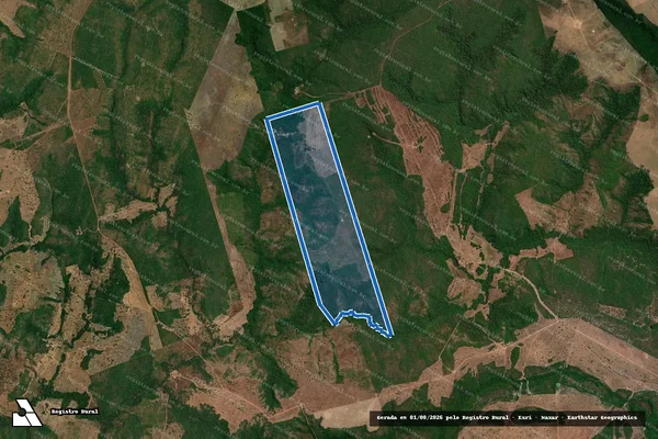 Imagem de satélite de FAZENDA SANTA TEREZA - PARTE DO LOTE N° 59, DO LOTEAMENTO TORIBERÓ E BARREIRO - 001 em Santa Rita do Tocantins - TO