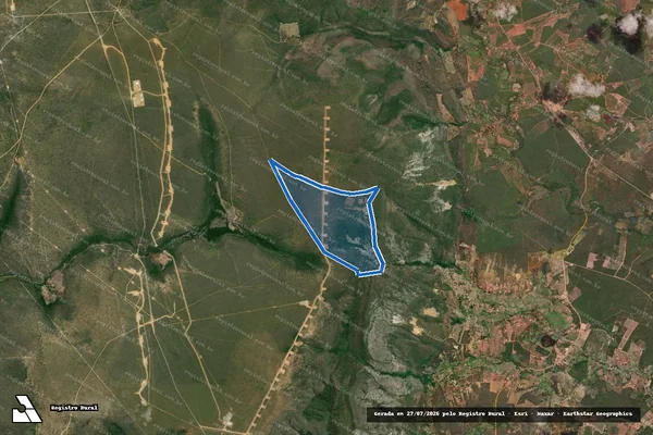 Imagem de satélite de FAZENDA SÃO JOÃO DO BARROCÃO em Caetité - BA
