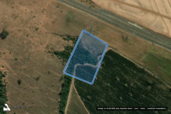 Imagem de satélite de Fazenda Nossa Senhora do Monte Serrat / Gleba 9 B em Patrocínio Paulista - SP