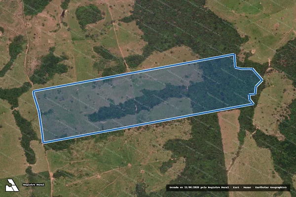 Imagem de satélite de Sitio Recanto da Natureza - Sitio Recanto da Natureza em Nova Monte Verde - MT