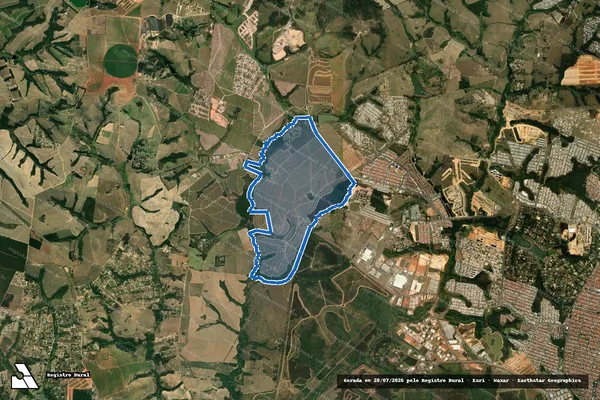 Imagem de satélite de Fazenda Santo Antonio - 92078 em Indaiatuba - SP