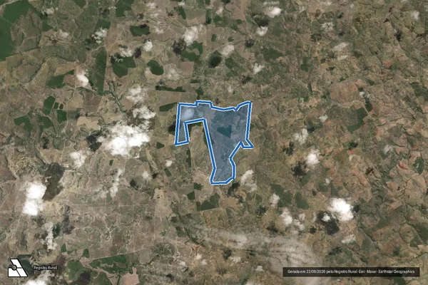 Imagem de satélite de FAZENDA PROGRESSO REUNIDA em Ruy Barbosa - BA