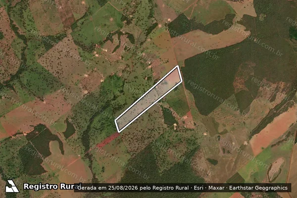 Imagem de satélite de FAZENDA NOSSA SENHORA APARECIDA - Parte 1 em Novo São Joaquim - MT