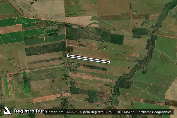 Imagem de satélite de Sítio Santa Rosa - GLEBA 2 em Junqueirópolis - SP