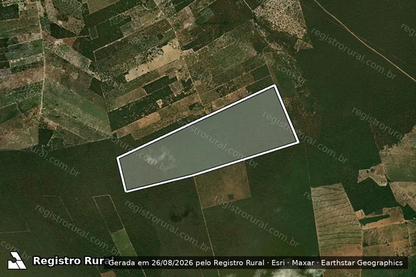 Imagem de satélite de FAZENDA TRÊS CORAÇÕES II - RESERVA LEGAL 01 em Catolândia - BA