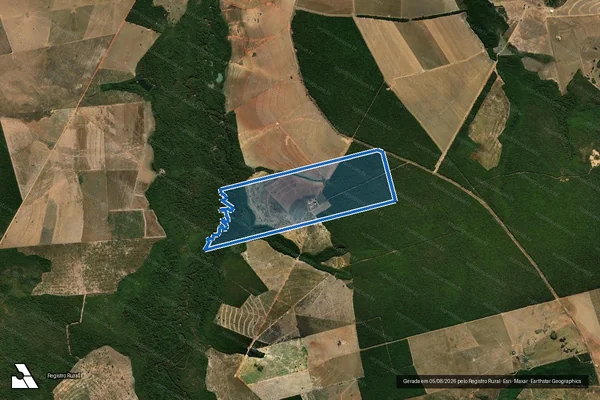 Imagem de satélite de FAZENDA SANTA BEATRIZ - Parcela 1 em Gaúcha do Norte - MT