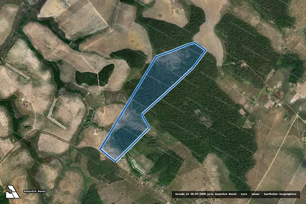 Imagem de satélite de Fazenda Cristo Rei - Parcela 1 em Bonfim - RR