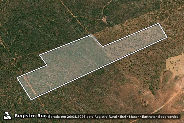 Imagem de satélite de FAZENDA BURITIZINHO - GLEBA F em São Francisco - MG