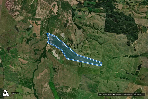 Imagem de satélite de GRANJA DO IPÊ em Cachoeira do Sul - RS