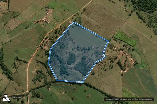 Imagem de satélite de Fazenda Talhados, lugar denominado Cidreira - Fazenda Talhados, lugar denominado Cidreira - Gleba 02 em São João Batista do Glória - MG