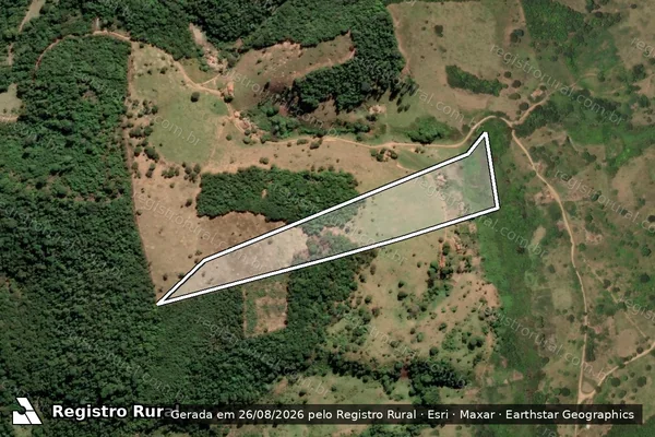Imagem de satélite de FAZENDA MUNDO NOVO - Gleba 3 em Joaíma - MG